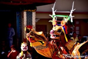 masked dance of India - Sikkim - incredible India