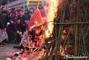 burning of effigy - Kagyed Dance