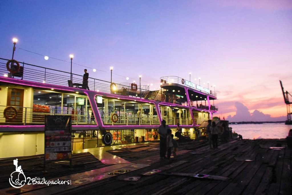 Yangon cruise ride during the sunset is one of the best things to do at Yangon, Myanmar