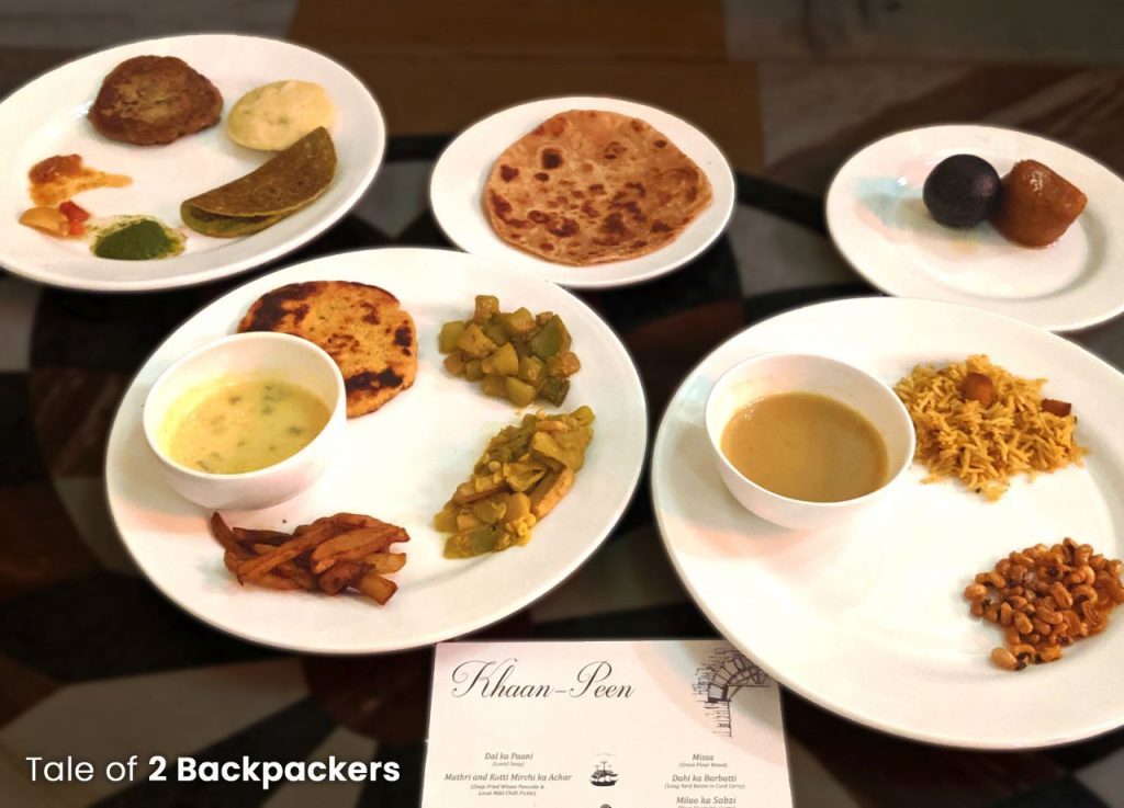 Sheherwali cuisine platter at Barikothi Murshidabad