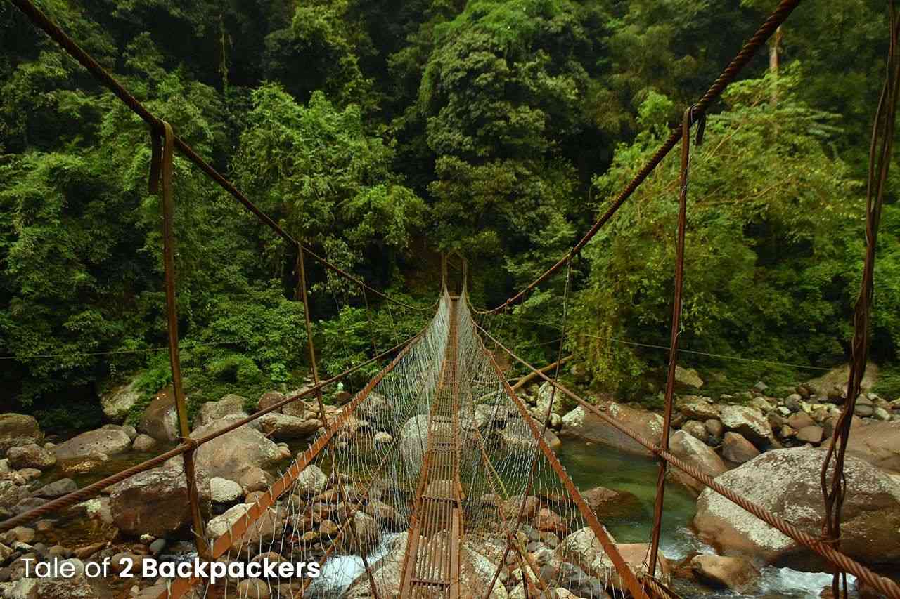 Suspension Bridge on the way to Nongriat village