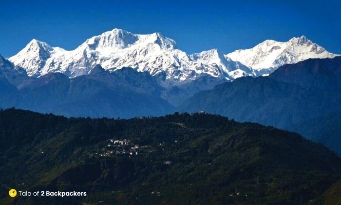 View of Kanchenjunga from Hotel Landscape in RInchenpong