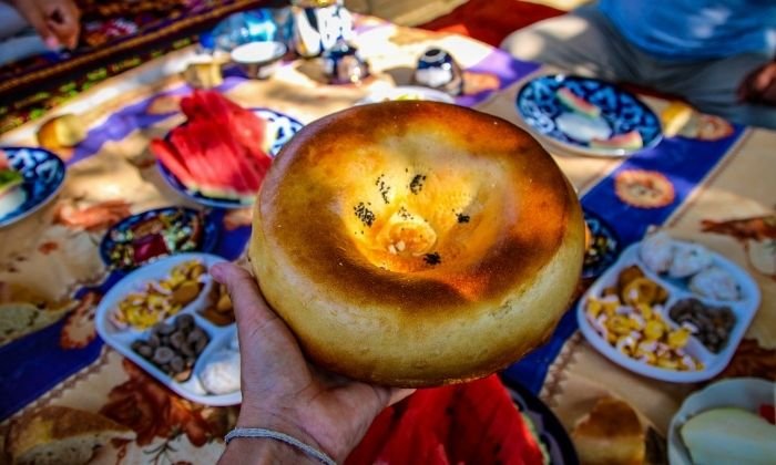 Non - traditional bread from Uzbekistan 