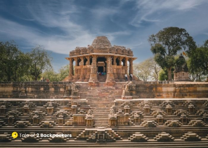 First glimpse of the Modhera Sun Temple in Gujarat