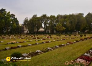 Graves at Imphal War Cemetery