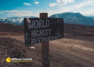 Worlds highest restaurant - Somewhere in Spiti Valley