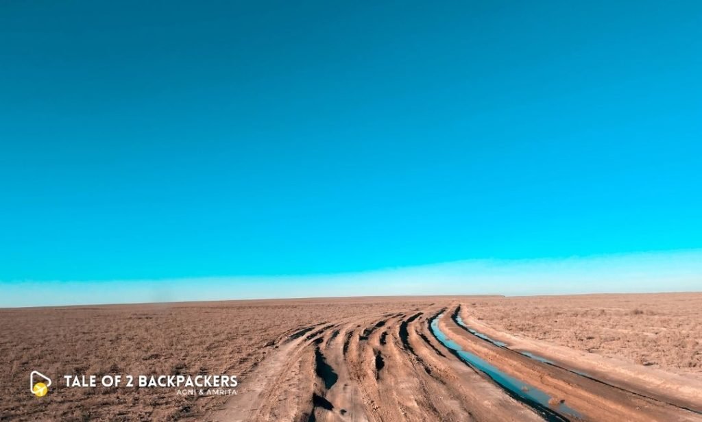 Roads towards Aral Sea shore